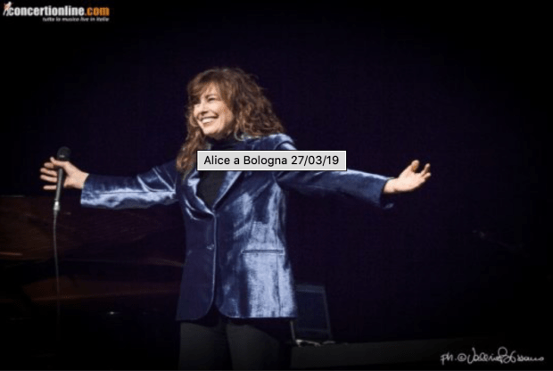 Concertionline.it Alice Bologna 27.03.19